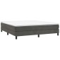 vidaXL Πλαίσιο Κρεβατιού Boxspring Σκούρο Γκρι 180x200 εκ. Βελούδινο