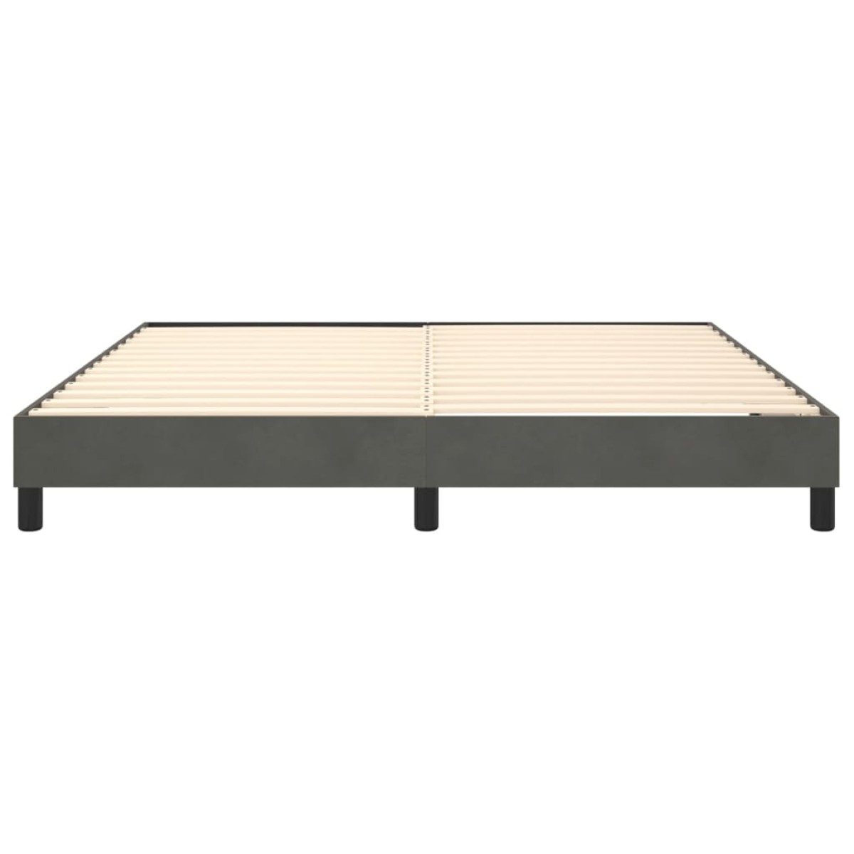 vidaXL Πλαίσιο Κρεβατιού Boxspring Σκούρο Γκρι 180x200 εκ. Βελούδινο