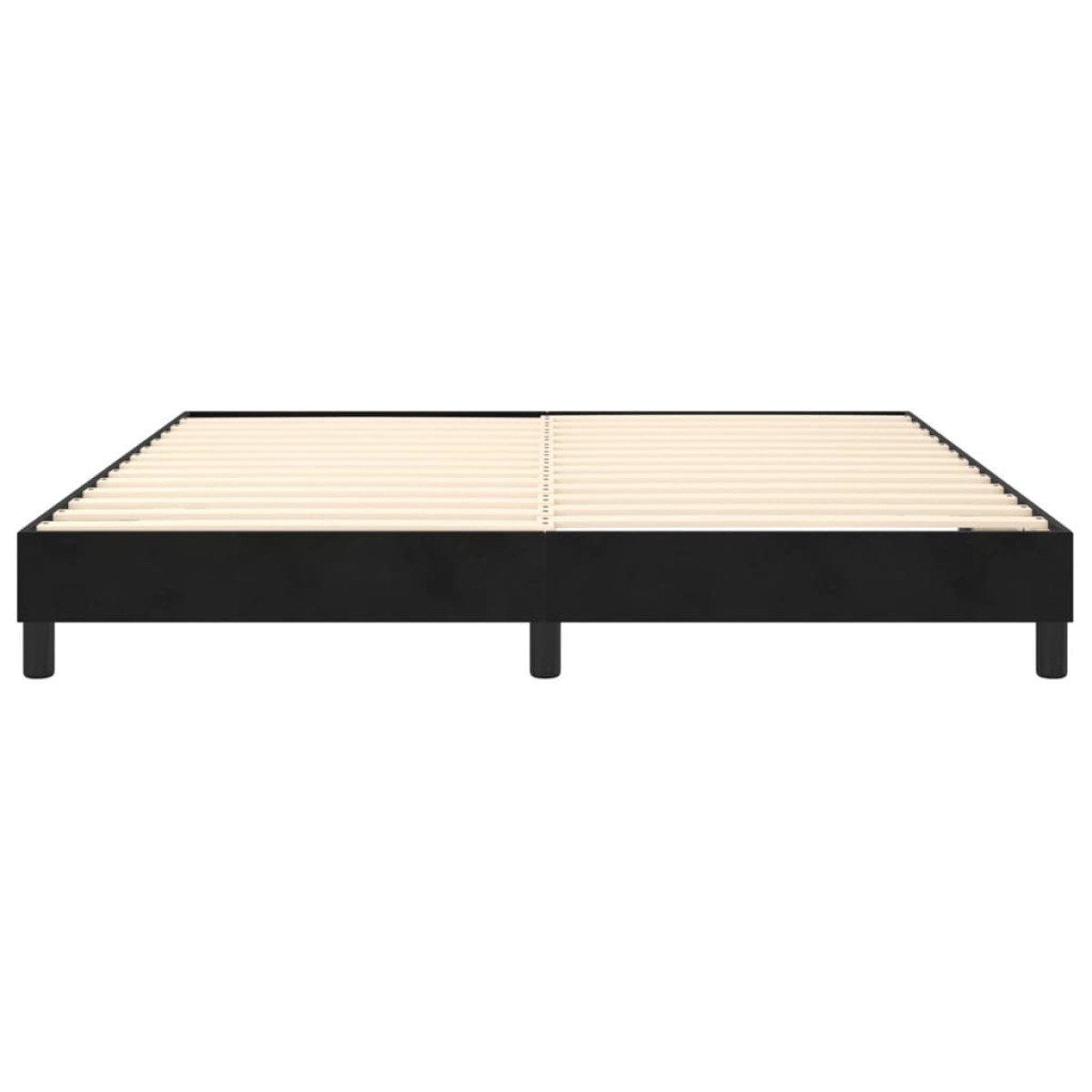 vidaXL Πλαίσιο Κρεβατιού Boxspring Μαύρο 180x200 εκ. Βελούδινο