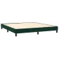 vidaXL Πλαίσιο Κρεβατιού Boxspring Σκούρο Πράσινο 180x200 εκ Βελούδινο
