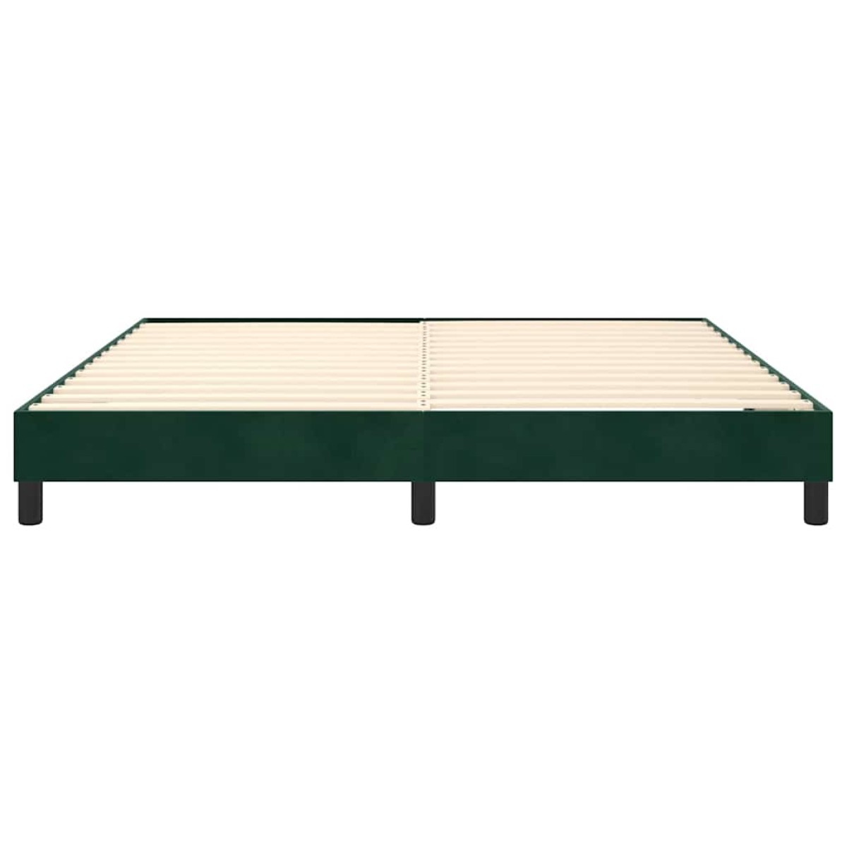 vidaXL Πλαίσιο Κρεβατιού Boxspring Σκούρο Πράσινο 180x200 εκ Βελούδινο