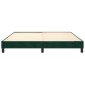 vidaXL Πλαίσιο Κρεβατιού Boxspring Σκούρο Πράσινο 180x200 εκ Βελούδινο