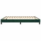 vidaXL Πλαίσιο Κρεβατιού Boxspring Σκούρο Πράσινο 180x200 εκ Βελούδινο