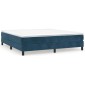vidaXL Πλαίσιο Κρεβατιού Boxspring Σκούρο Μπλε 180x200 εκ. Βελούδινο