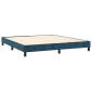 vidaXL Πλαίσιο Κρεβατιού Boxspring Σκούρο Μπλε 180x200 εκ. Βελούδινο