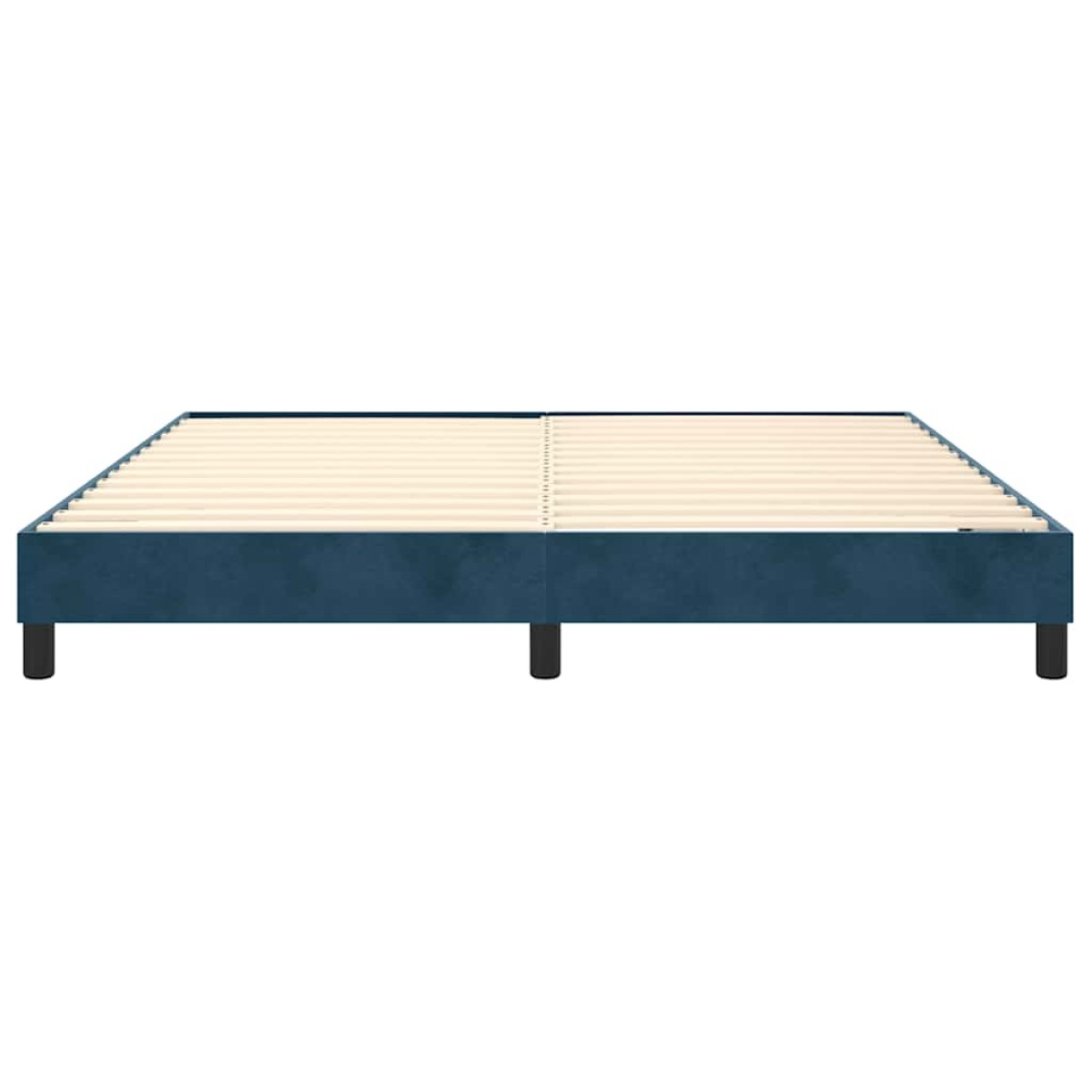 vidaXL Πλαίσιο Κρεβατιού Boxspring Σκούρο Μπλε 180x200 εκ. Βελούδινο