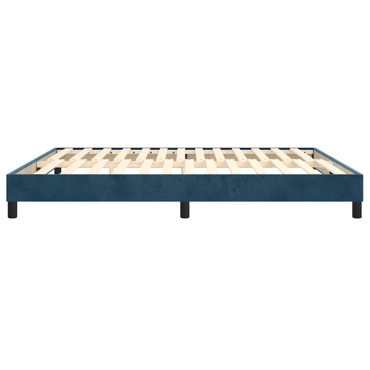vidaXL Πλαίσιο Κρεβατιού Boxspring Σκούρο Μπλε 180x200 εκ. Βελούδινο