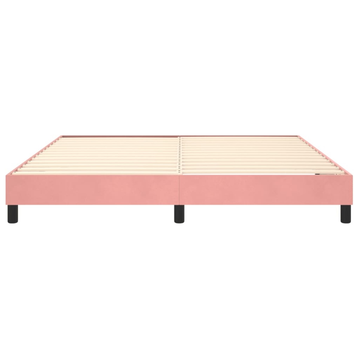 vidaXL Πλαίσιο Κρεβατιού Boxspring Ροζ 180x200 εκ. Βελούδινο