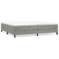 vidaXL Πλαίσιο Κρεβατιού Boxspring Ανοιχτό Γκρι 200x200 εκ. Βελούδινο