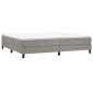 vidaXL Πλαίσιο Κρεβατιού Boxspring Ανοιχτό Γκρι 200x200 εκ. Βελούδινο
