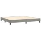 vidaXL Πλαίσιο Κρεβατιού Boxspring Ανοιχτό Γκρι 200x200 εκ. Βελούδινο
