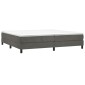 vidaXL Πλαίσιο Κρεβατιού Boxspring Σκούρο Γκρι 200x200 εκ. Βελούδινο