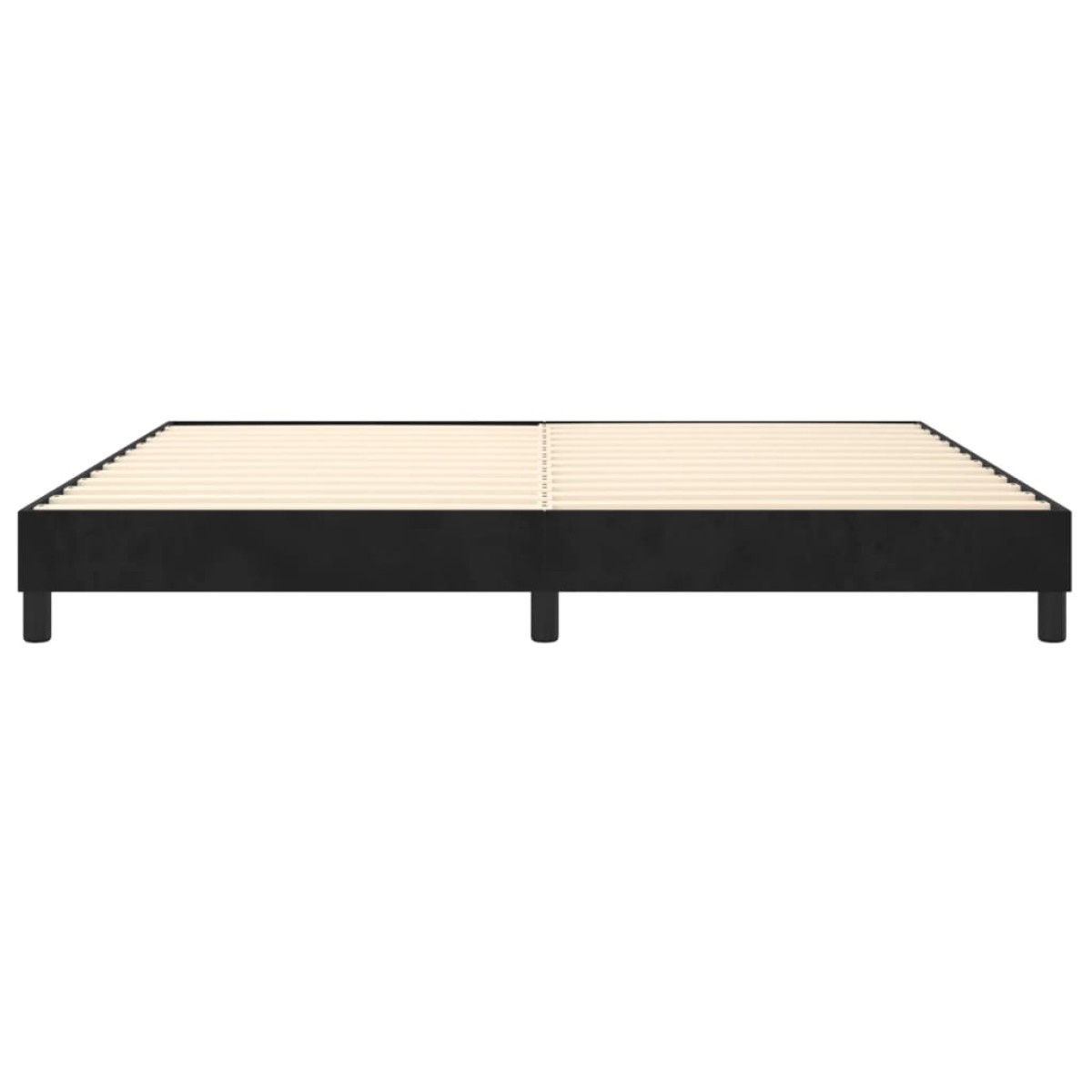 vidaXL Πλαίσιο Κρεβατιού Boxspring Μαύρο 200x200 εκ. Βελούδινο