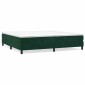 vidaXL Πλαίσιο Κρεβατιού Boxspring Σκούρο Πράσινο 200x200 εκ Βελούδινο