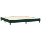 vidaXL Πλαίσιο Κρεβατιού Boxspring Σκούρο Πράσινο 200x200 εκ Βελούδινο