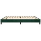 vidaXL Πλαίσιο Κρεβατιού Boxspring Σκούρο Πράσινο 200x200 εκ Βελούδινο