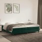 vidaXL Πλαίσιο Κρεβατιού Boxspring Σκούρο Πράσινο 200x200 εκ Βελούδινο