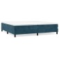 vidaXL Πλαίσιο Κρεβατιού Boxspring Σκούρο Μπλε 200x200 εκ. Βελούδινο