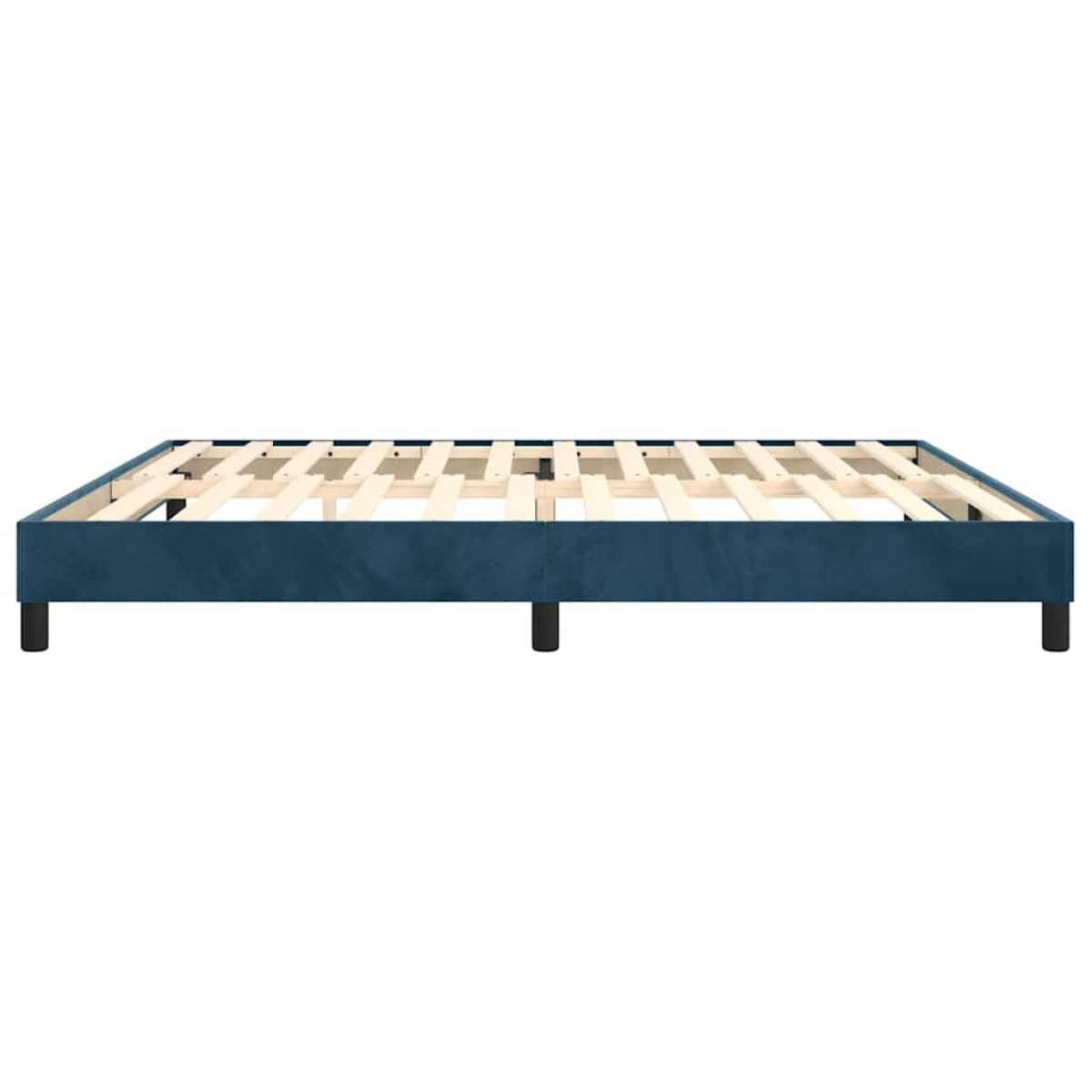 vidaXL Πλαίσιο Κρεβατιού Boxspring Σκούρο Μπλε 200x200 εκ. Βελούδινο