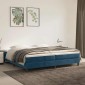 vidaXL Πλαίσιο Κρεβατιού Boxspring Σκούρο Μπλε 200x200 εκ. Βελούδινο
