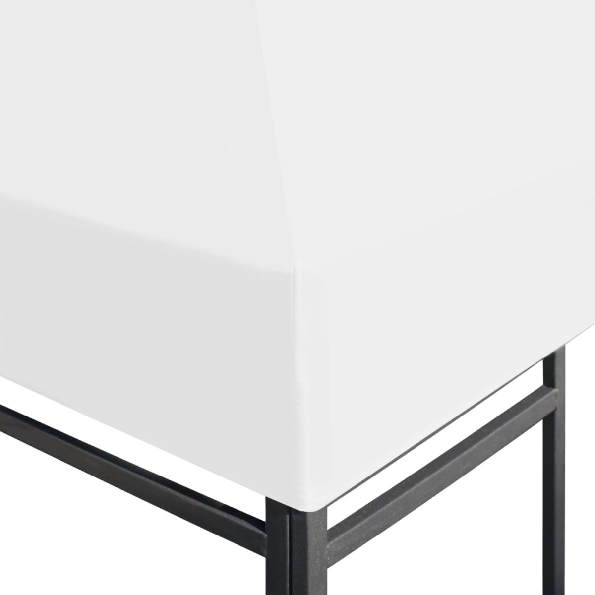 vidaXL Κάλυμμα για Κιόσκι Λευκό 3 x 3 μ. 270 γρ./μ²