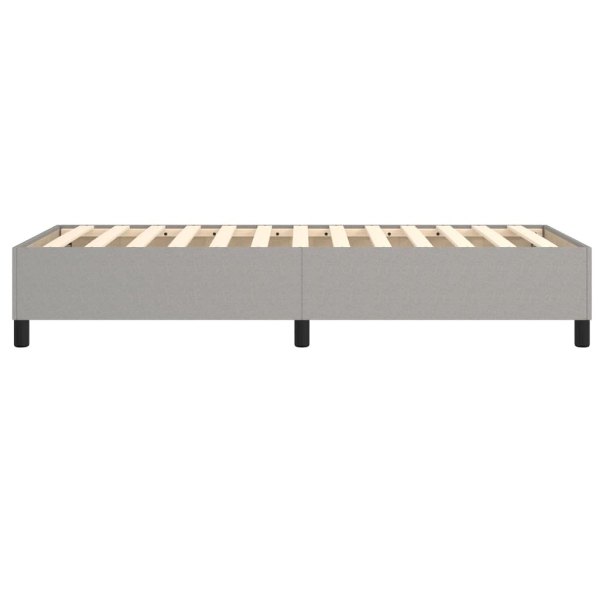 vidaXL Πλαίσιο Κρεβατιού Boxspring Ανοιχτό Γκρι 80x200 εκ. Υφασμάτινο