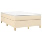 vidaXL Πλαίσιο Κρεβατιού Boxspring Κρεμ 120x200 εκ. Υφασμάτινο