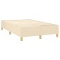 vidaXL Πλαίσιο Κρεβατιού Boxspring Κρεμ 120x200 εκ. Υφασμάτινο