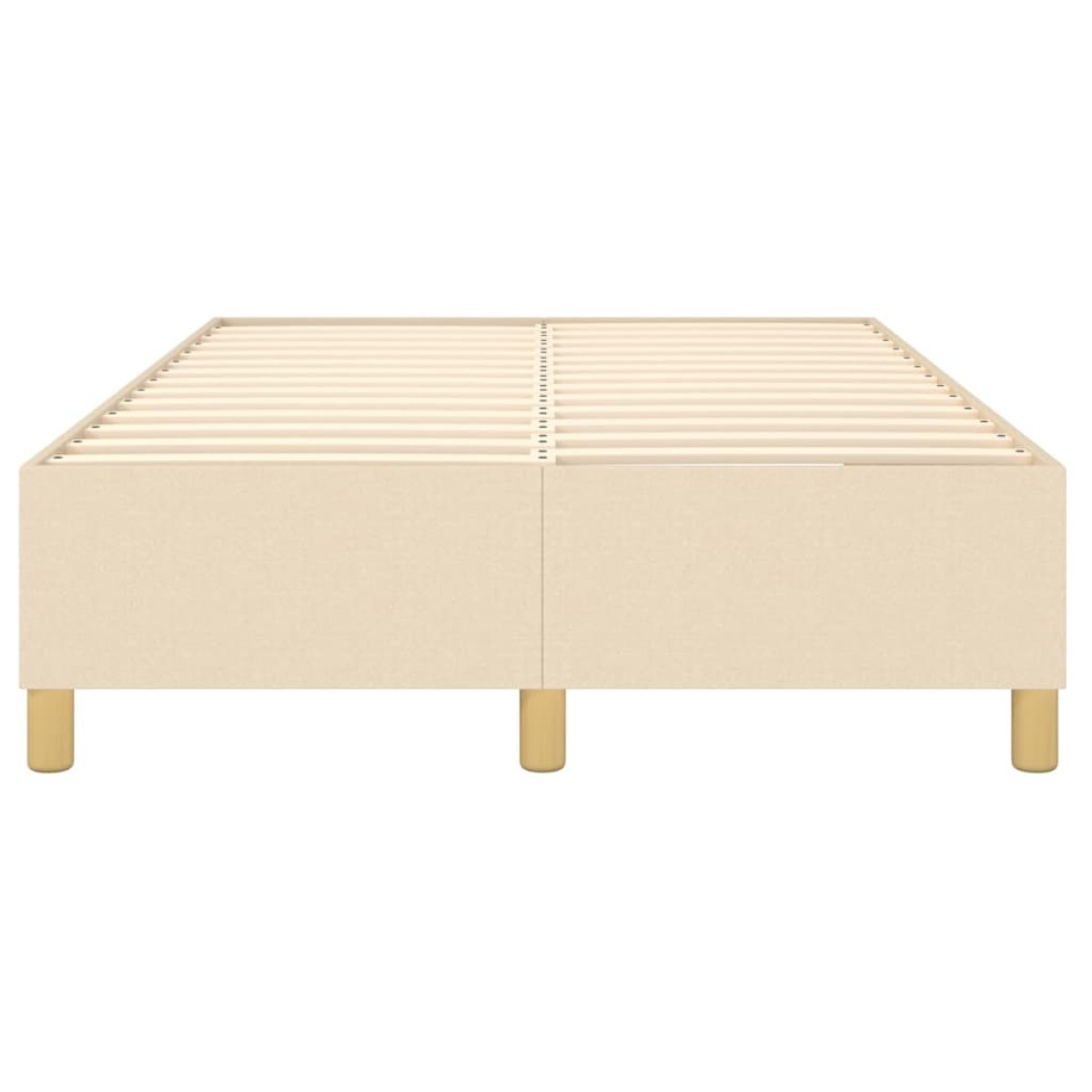 vidaXL Πλαίσιο Κρεβατιού Boxspring Κρεμ 120x200 εκ. Υφασμάτινο