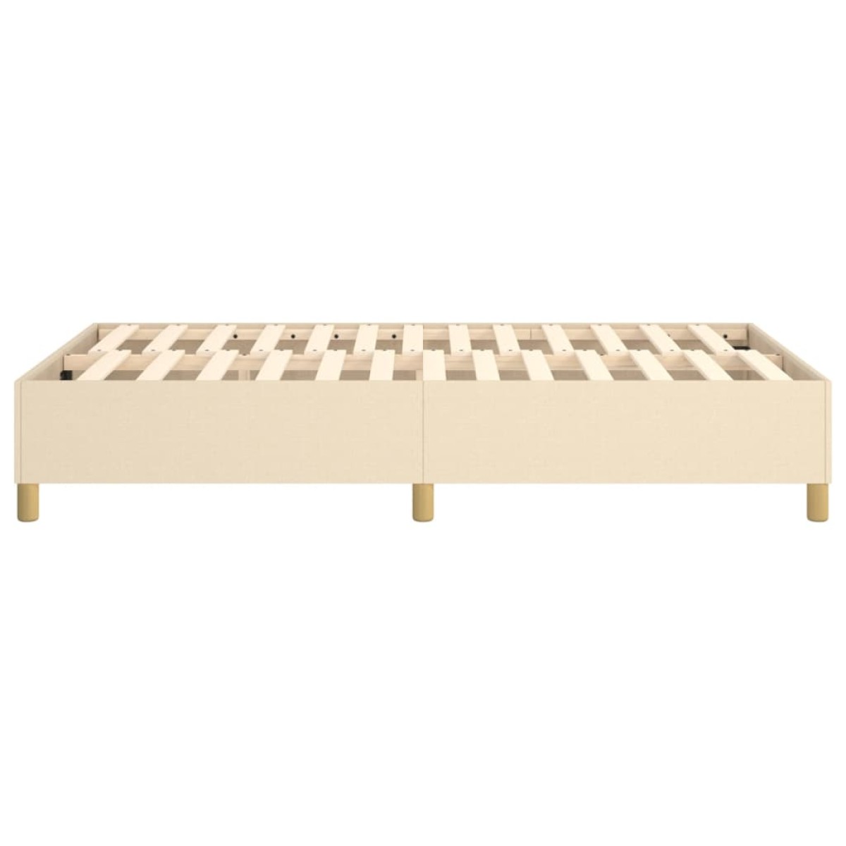 vidaXL Πλαίσιο Κρεβατιού Boxspring Κρεμ 120x200 εκ. Υφασμάτινο
