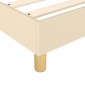 vidaXL Πλαίσιο Κρεβατιού Boxspring Κρεμ 120x200 εκ. Υφασμάτινο