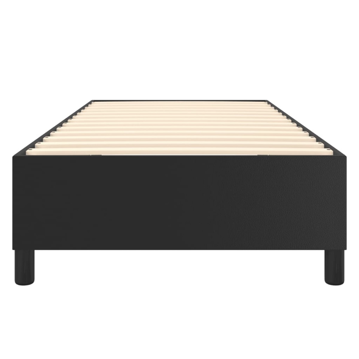 vidaXL Πλαίσιο Κρεβατιού Boxspring Μαύρο 80 x 200 εκ. Συνθετικό Δέρμα