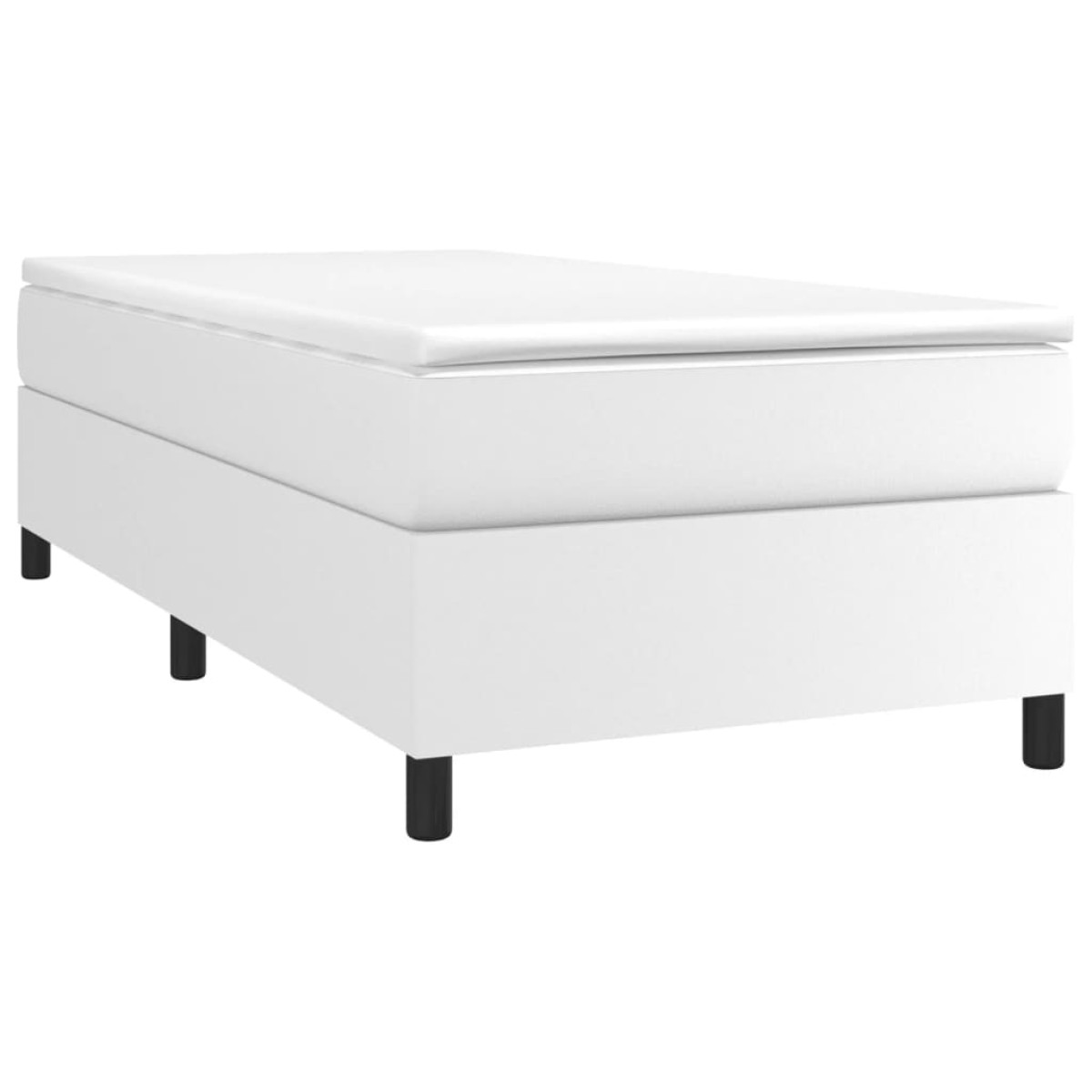 vidaXL Πλαίσιο Κρεβατιού Boxspring Λευκό 80 x 200 εκ. Συνθετικό Δέρμα