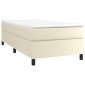 vidaXL Πλαίσιο Κρεβατιού Boxspring Κρεμ 80 x 200 εκ. Συνθετικό Δέρμα