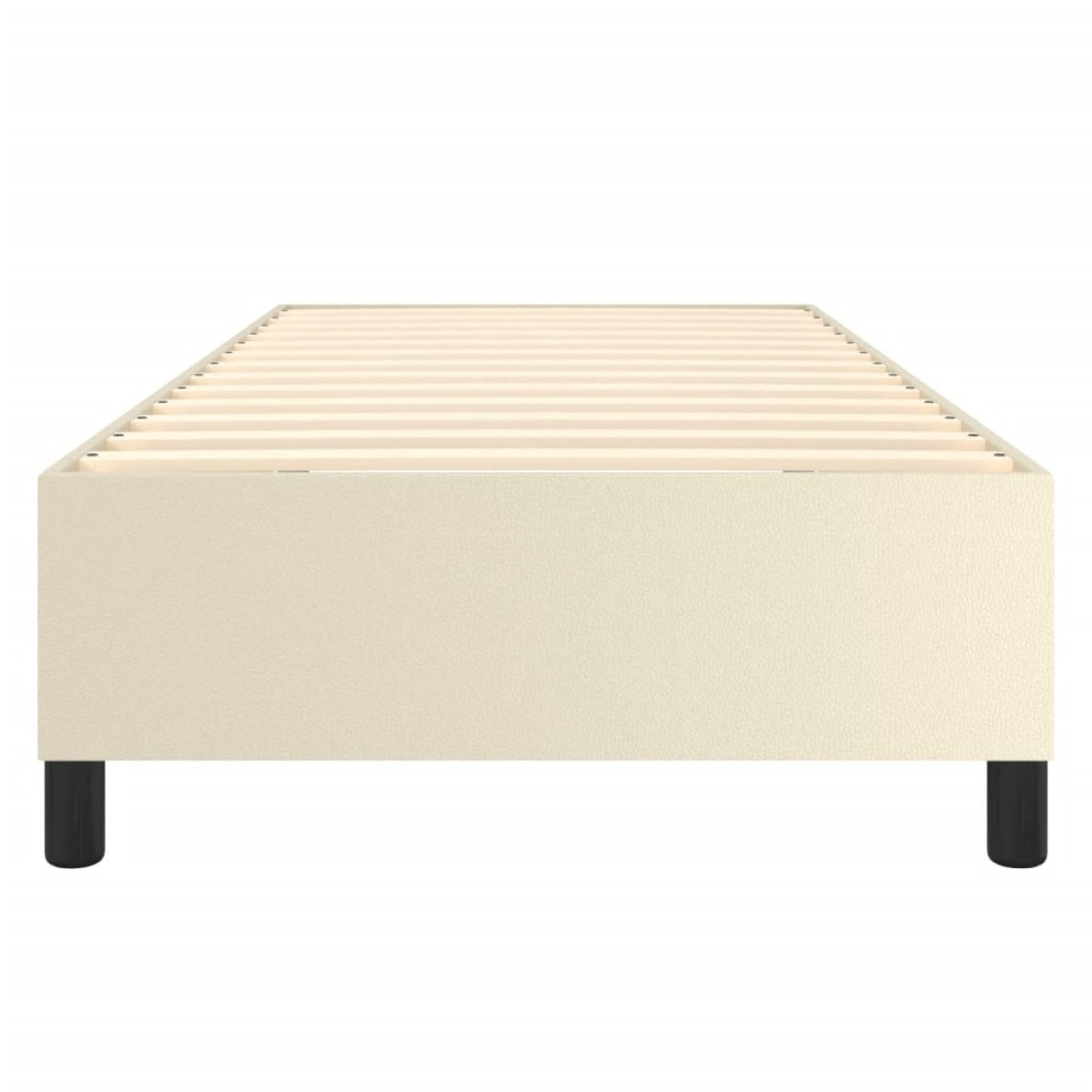 vidaXL Πλαίσιο Κρεβατιού Boxspring Κρεμ 80 x 200 εκ. Συνθετικό Δέρμα