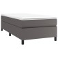 vidaXL Πλαίσιο Κρεβατιού Boxspring Γκρι 80 x 200 εκ. Συνθετικό Δέρμα