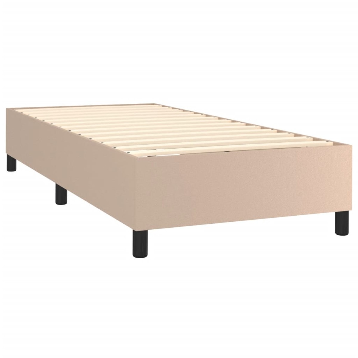 vidaXL Πλαίσιο Κρεβατιού Boxspring Καπουτσίνο 80x200 εκ. Συνθετ. Δέρμα