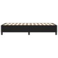 vidaXL Πλαίσιο Κρεβατιού Boxspring Μαύρο 90x190 εκ. Συνθετικό Δέρμα