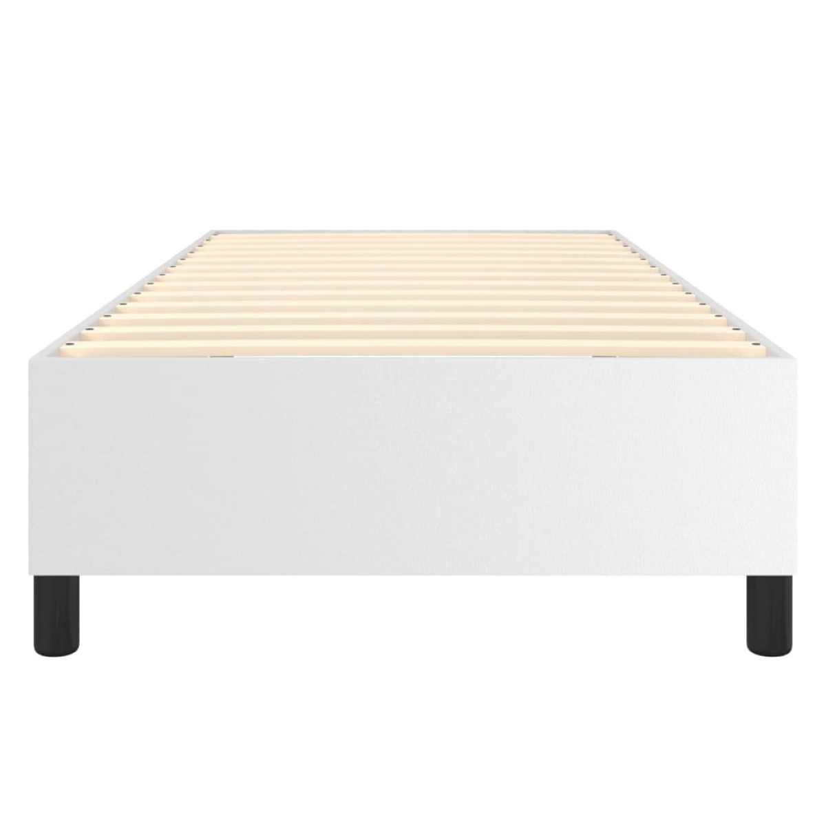 vidaXL Πλαίσιο Κρεβατιού Boxspring Λευκό 90x190 εκ. Συνθετικό Δέρμα