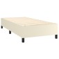 vidaXL Πλαίσιο Κρεβατιού Boxspring Κρεμ 90x190 εκ. Συνθετικό Δέρμα