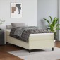 vidaXL Πλαίσιο Κρεβατιού Boxspring Κρεμ 90x190 εκ. Συνθετικό Δέρμα