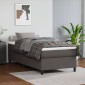 vidaXL Πλαίσιο Κρεβατιού Boxspring Γκρι 90x190 εκ. Συνθετικό Δέρμα