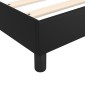 vidaXL Πλαίσιο Κρεβατιού Boxspring Μαύρο 90x200 εκ. Συνθετικό Δέρμα