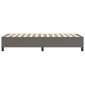 vidaXL Πλαίσιο Κρεβατιού Boxspring Γκρι 90x200 εκ. Συνθετικό Δέρμα