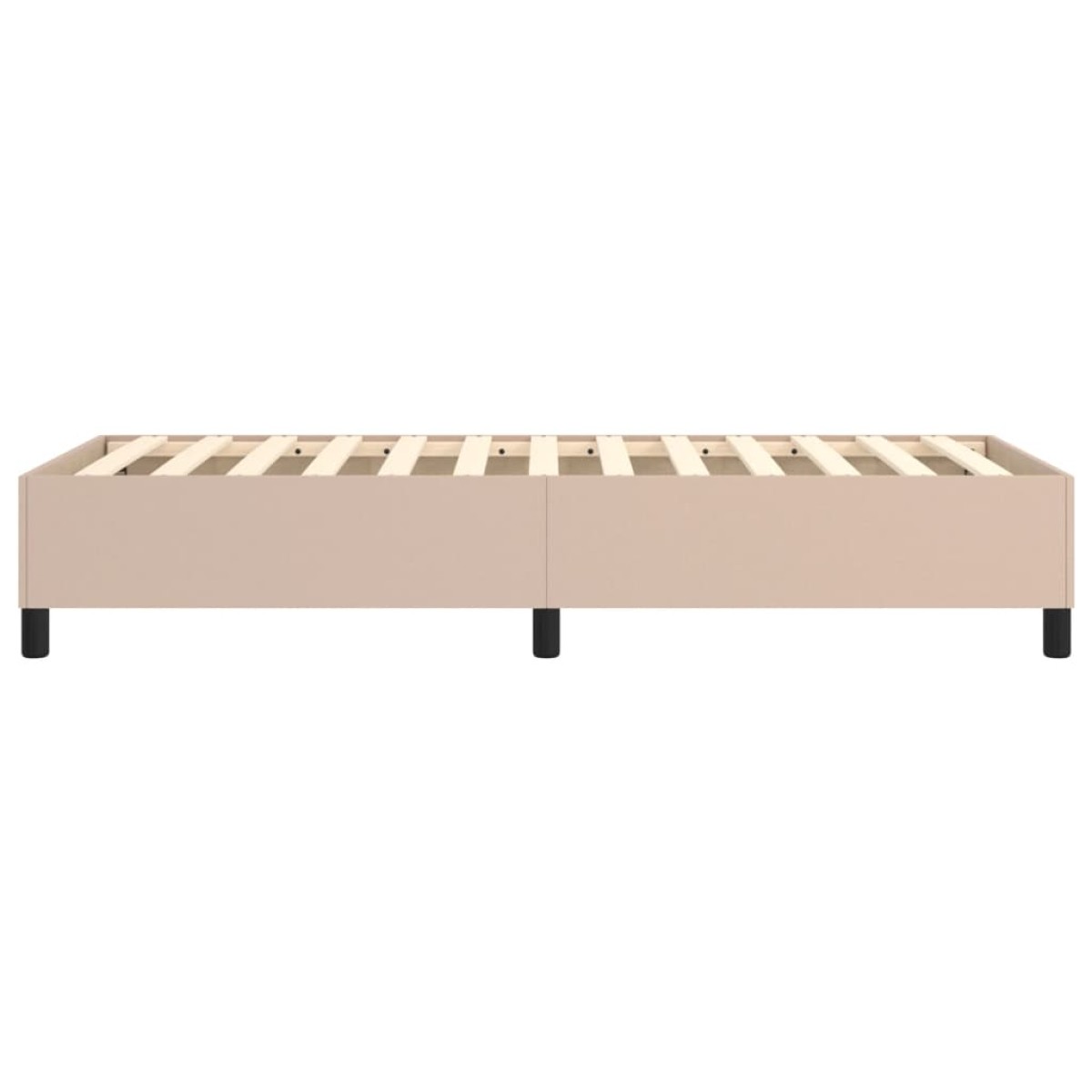 vidaXL Πλαίσιο Κρεβατιού Boxspring Καπουτσίνο 90x200 εκ. Συνθετ. Δέρμα