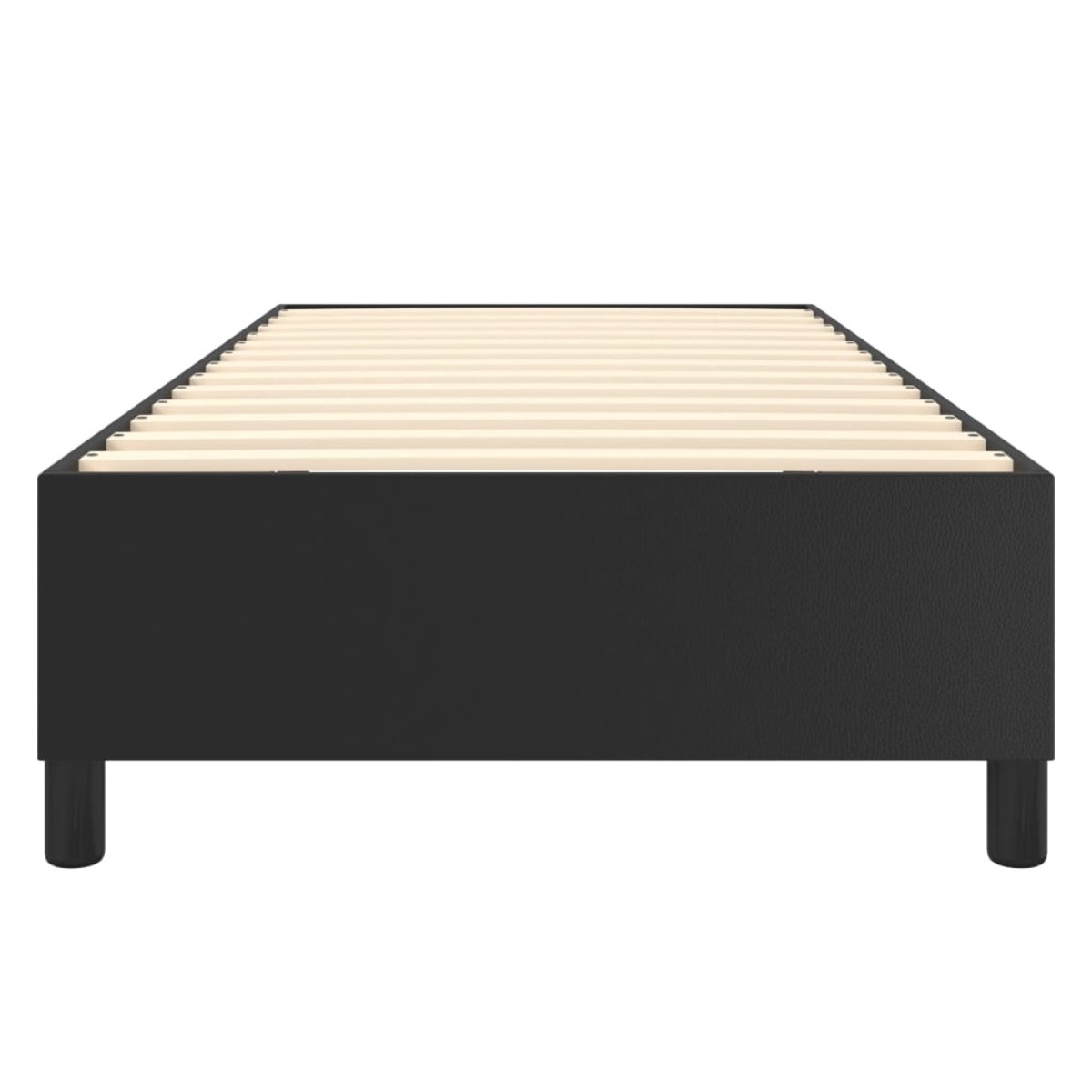 vidaXL Πλαίσιο Κρεβατιού Boxspring Μαύρο 100x200 εκ. Συνθετικό Δέρμα