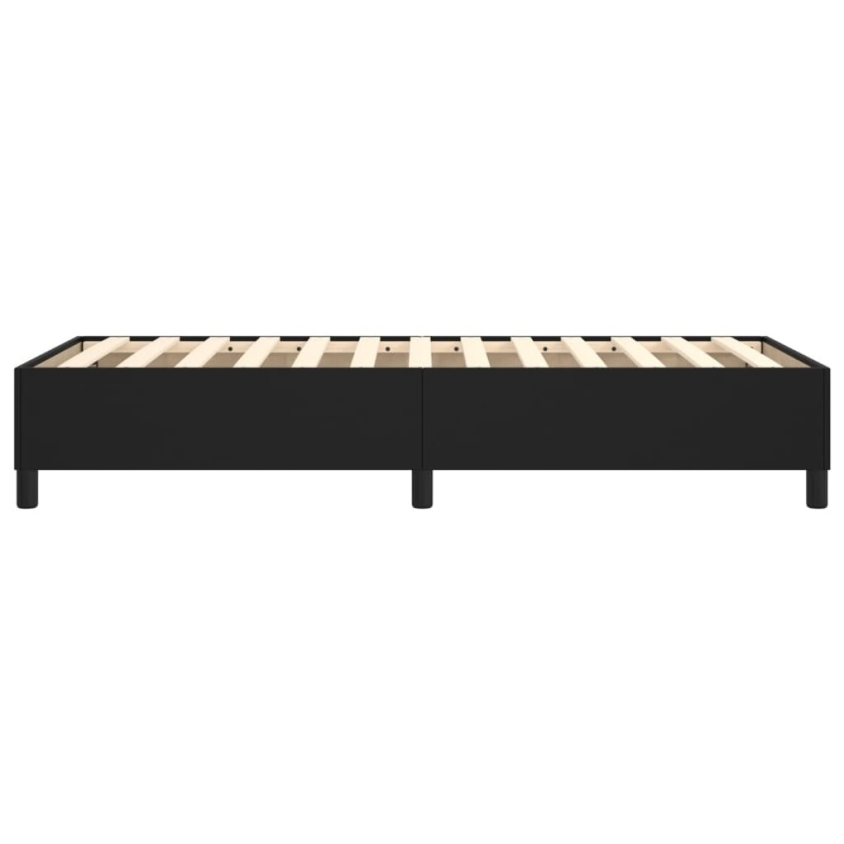 vidaXL Πλαίσιο Κρεβατιού Boxspring Μαύρο 100x200 εκ. Συνθετικό Δέρμα
