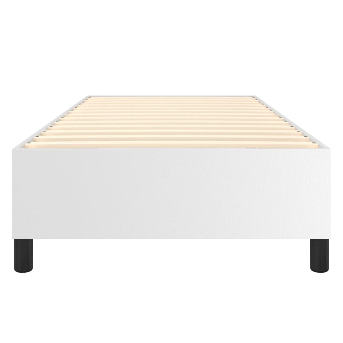 vidaXL Πλαίσιο Κρεβατιού Boxspring Λευκό 100x200 εκ. Συνθετικό Δέρμα