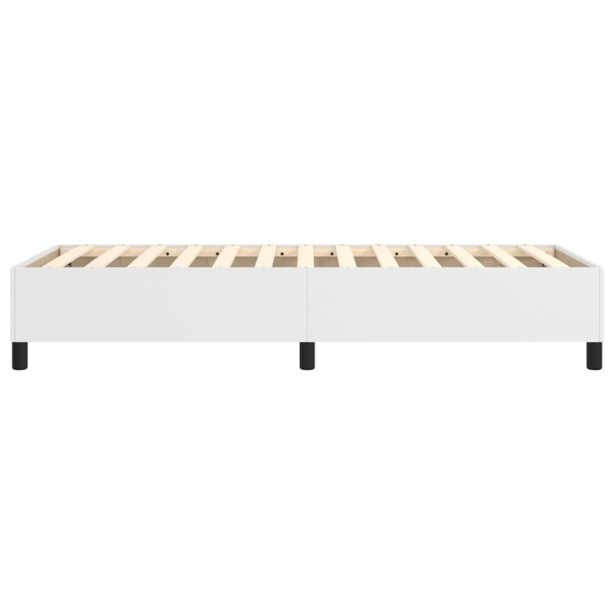 vidaXL Πλαίσιο Κρεβατιού Boxspring Λευκό 100x200 εκ. Συνθετικό Δέρμα