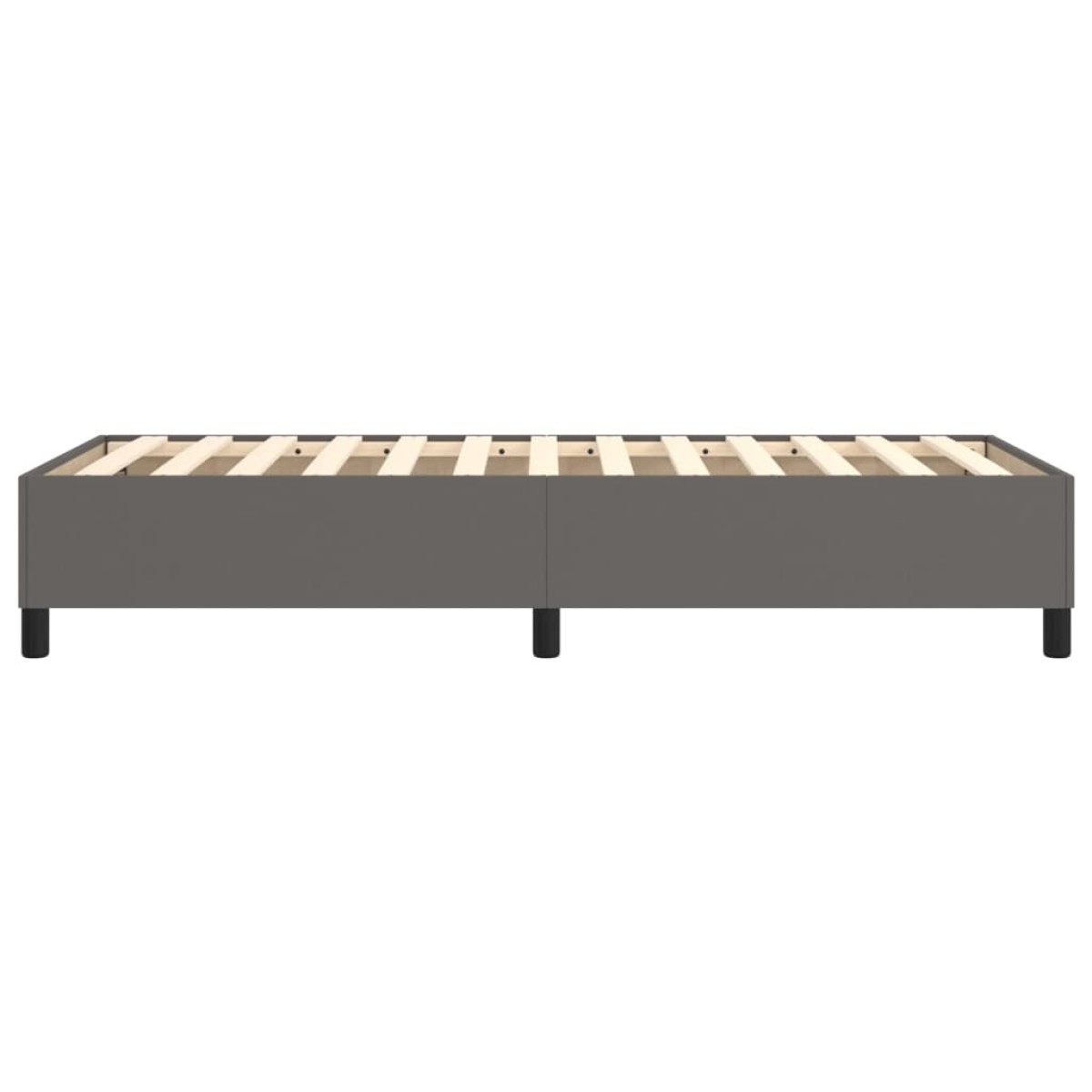 vidaXL Πλαίσιο Κρεβατιού Boxspring Γκρι 100x200 εκ. Συνθετικό Δέρμα